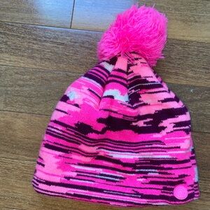C9 by champion, pink toddler hat with pom-pom